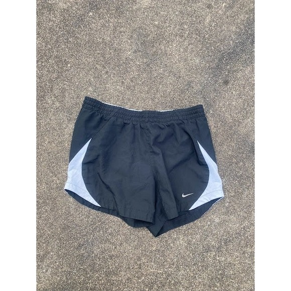 Nike Pants - Nike Tempo Running Shorts Womens XS Black White Athletic Mesh Side Panel Workout